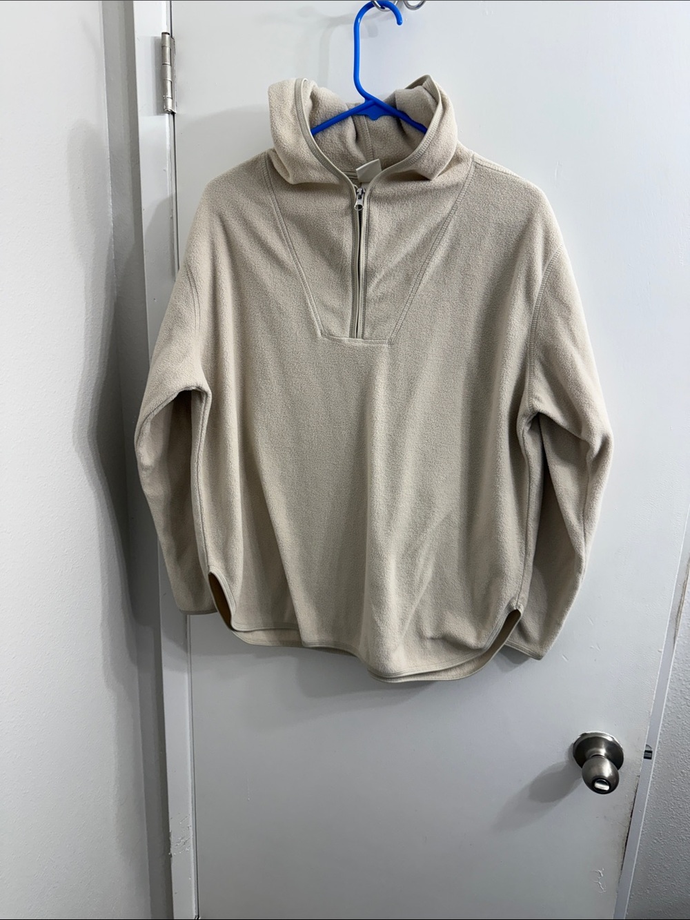 H&M Cream Half-Zip Pullover Jacket